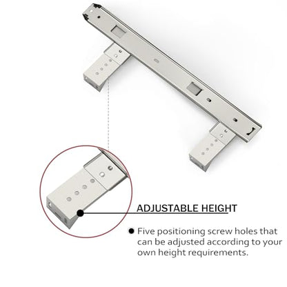 FRMSAET Heavy Duty Under Mount 12/14/16/18inch Drawer Slides-12 inch Silver - color: Silver, size: 12 Inch
