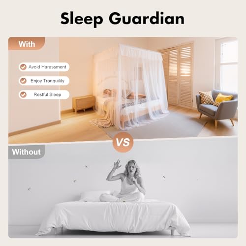 Canopy Bed Frame Full/Queen Size, Stainless Steel Four Corner Bed Brackets