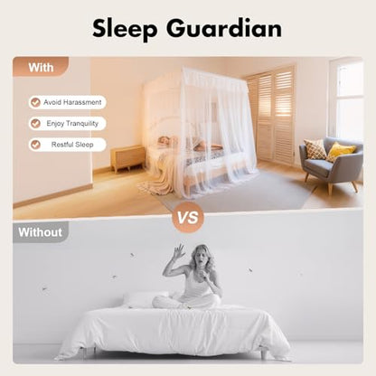 Canopy Bed Frame Full/Queen Size, Stainless Steel Four Corner Bed Brackets