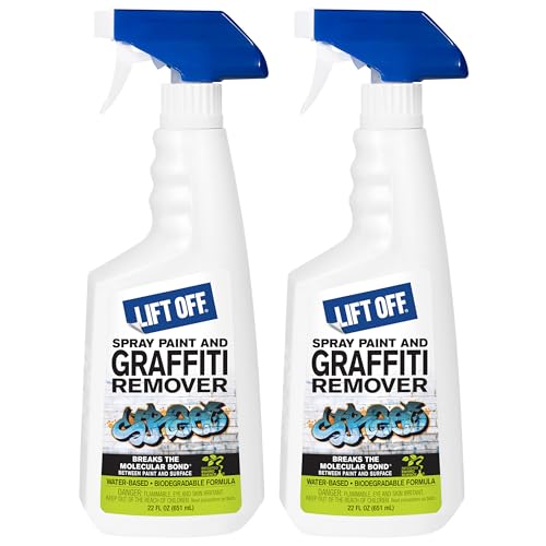 Lift Off Spray Paint & Graffiti Remover, 22 fl oz, 41101 (Pack of 2) - size: 22 Fl Oz (Pack of 2)