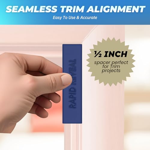 Supply Sons - Rapid Reveal Trim Tool - 1/2" Trim Gauge - Door Reveal Marking Tool - Durable Plastic - Accurate Jamb Marking - Finish Carpentry & Woodworking Tool - Made in The USA (1/2 Inch Spacer) - size: 1/2 Inch