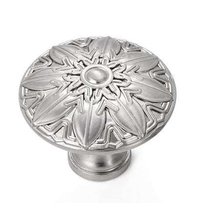 10Pcs Round Cabinet Knobs 1.4 Inch Brushed Nickel Knobs for Kitchen Drawers - color: Brushed Nickel, size: Dia 1.4 inch