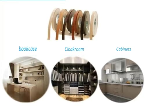HGKJHFmelamine Edging Tape. pre Coated with hot melt Adhesive Flexible Veneer Edge Edging, Used for Cabinet and Furniture Maintenance (No26-Cream White, 1.81cm*40ft) - color: No26-Cream White, size: 1.81cm*40ft