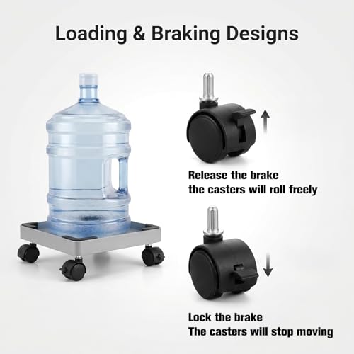 4Pcs 1 Inch Swivel Caster Wheels, Locking Casters Heavy Duty