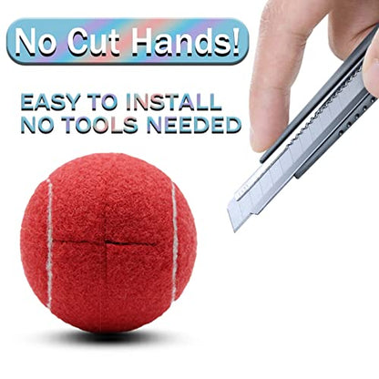 Precut Tennis Balls for Walker and Furniture Legs,4 Pack - color: Red, size: 4 Pack