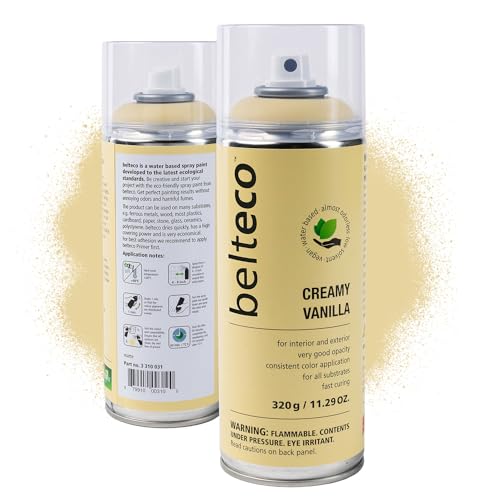 Creamy Vanilla Spray Paint | Water-based Cream Spray Paint - color: Creamy Vanilla, size: 11.29 Ounce (Pack of 1)