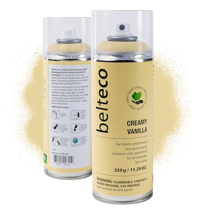 Creamy Vanilla Spray Paint | Water-based Cream Spray Paint - color: Creamy Vanilla, size: 11.29 Ounce (Pack of 1)