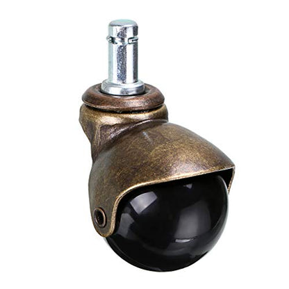 Skelang 2" Grip Ring Caster, Swivel Vintage Ball Caster, Rolling Furniture Wheel for Furniture, Old Dinning Chair, Office Chair, Pack of 4