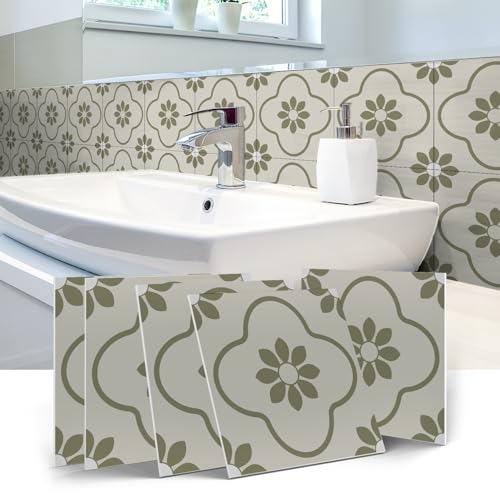 VICCI 12Pcs Peel and Stick Tile Sticker, 5.9x5.9 inch - color: Art-232, size: 5.9x5.9IN*12PCS