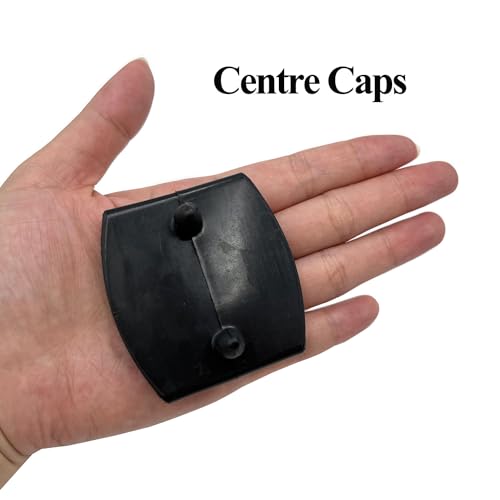 30pcs 54x9mm Black Replacement Bed Slat Plastic Centre Caps Holders for Holding Securing Wooden Slats Bed Base,Width 54mm x Height 9 mm (Inside Dimension) - size: Centre Caps 30 pcs