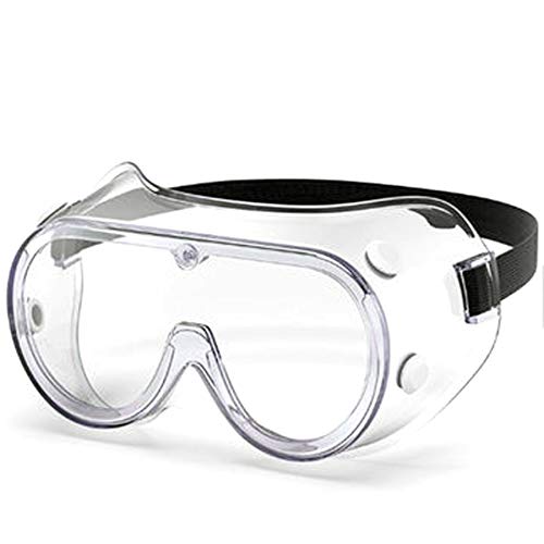 G & F Products Protective Safety Goggles, Clear Lens & Anti Fog, Adjustable Head Belt Lightweight & Durable, 6 Pack - style: Clear Lens 6 Pack Safety Goggle