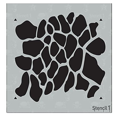 Stencil1 Giraffe Print Stencil 5.75" x 6" Safari Animal Pattern Painting - color: Giraffe Print Stencil - 5.75" x 6"