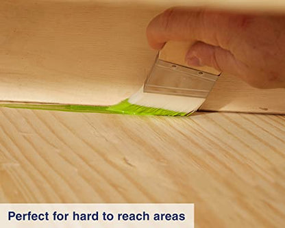 Zibra Palm Pro Cut in Angled Paint Paint Brush, Short Handle for Furniture and Next to Trim, 2-inch - style: Furniture and Next to Trim