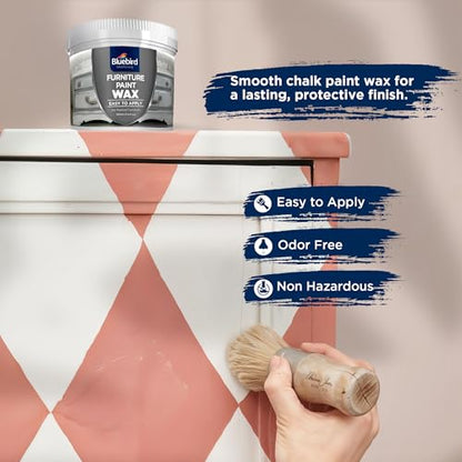 Furniture Paint Wax - 3.38 Fl Oz (100 ML) - Lasting Protective Finish, Fast Drying, Odor-Free, Non-Hazardous (Clear)