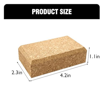 3 Pack Cork Sanding Block, Leather Craft Cork Punching Pad Kit