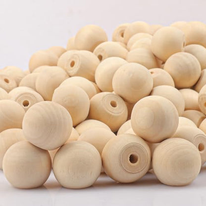 300 PCS 1 Inch Unfinished Wood Ball Knobs, 1 inch Wooden knobs for Crafts, Kitchen Cabinet, Furniture DIY, and Drawer Pulls - size: 300 PCS 1 Inch