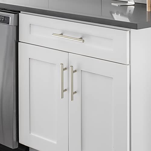 Brushed Nickel Cabinet Handles Drawer Pulls 3.75 Inch CC 25 Pack - color: Brushed Nickel T-Shaped, size: 3-3/4" Hole Center