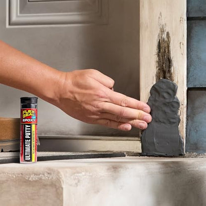 Flex Seal Epoxy Ultimate Putty Waterproof Adhesive, Dark Gray, 2 oz Stick - style: Putty Stick 2 oz