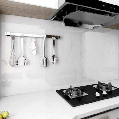 Glossy White Marble Contact Paper for Countertops Peel and Stick Wallpaper - color: White, size: 15.7" x 78.7"