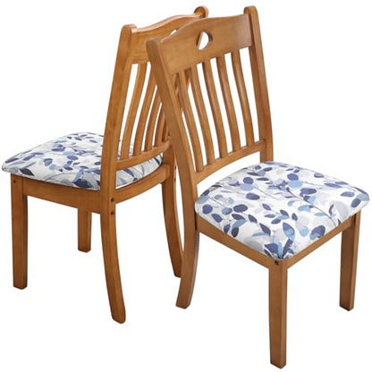 Fuloon Dining Chair Seat Covers Stretch Slipcovers, Set of 6, Grey Blue - color: F-grey Blue, size: Not Waterproof
