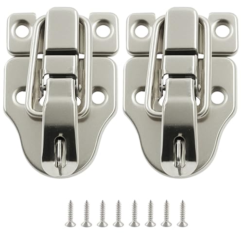 2-Pack Metal Toggle Latch, Silver - color: Silver
