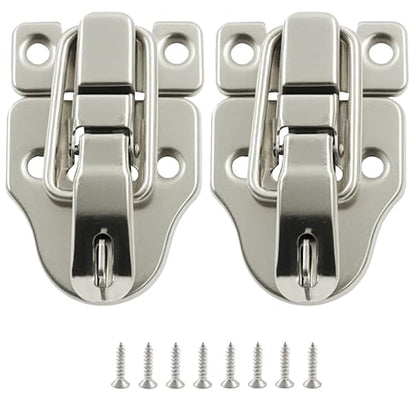 2-Pack Metal Toggle Latch, Silver - color: Silver