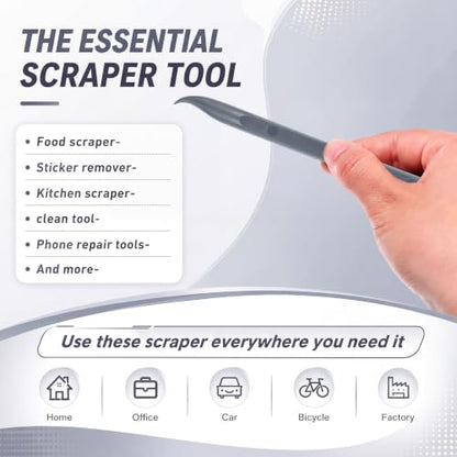 Honoson 9 Pcs Cleaning Scraper Tool Detailing Picks Non Scratch, Grey - color: Grey