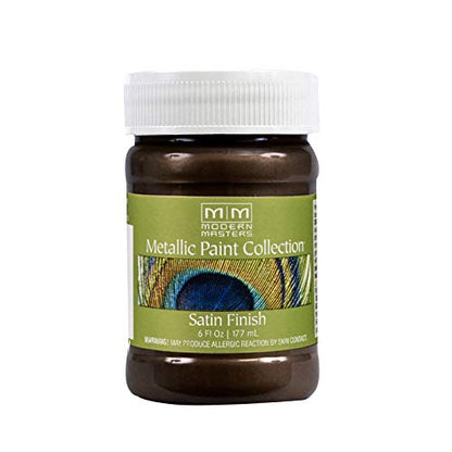 Modern Masters Satin Ground Coffee Metallic Paint - color: Satin English Brown, size: 6 Fl Oz (Pack of 1)