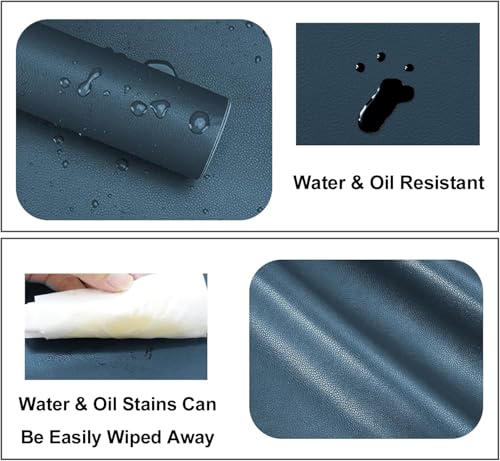 Lifeshoon Leather Repair Patches, Self Adhesive Vinyl for Couches Furniture - color: Blue, size: 3.5X79 inch