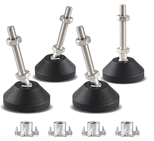 Jiozermi Adjustable Leveling Feet, M8 Thread, 1.9" Thread Length