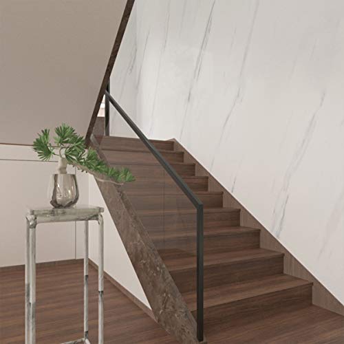 BAYYA Extra Wide Marble Granite Peel and Stick Wallpaper Ivory White - color: White, size: 31.5" x 157"