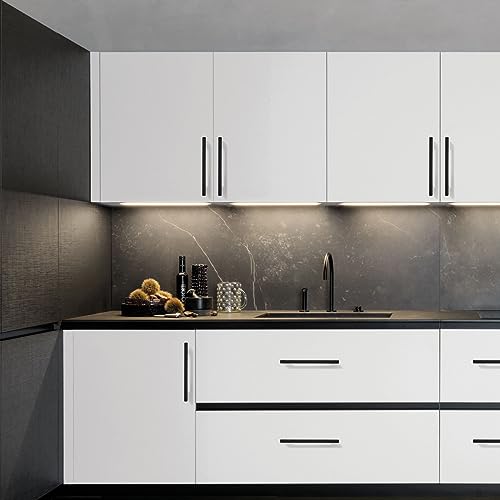 6 Pack 7"(178mm) Black and Gold Cabinet Pulls Knurled Kitchen Cabinet Handles Drawer Pulls Cupboard Hardware for Cabinets - color: Black and Gold, size: 7"Hole Center, style: 6 Pack
