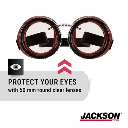 Jackson Safety WS Series Retro Safety Goggles - color: Clear, size: One Size, style: Eye Cup