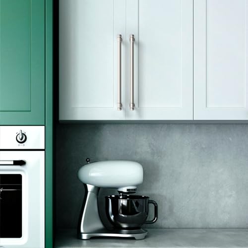 Asidrama 10 Pack 7.5 Inch Brushed Satin Nickel Kitchen Cabinet Handles - color: Brushed Satin Nickel, size: 7.5" Hole Center(192mm)