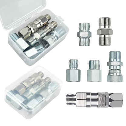 6Pcs Sprayer Joint Set Spray Gun Swivel Joint and Paint Hose Connector Accessories for Airless Paint Sprayer - size: B-6 size sprayer joints
