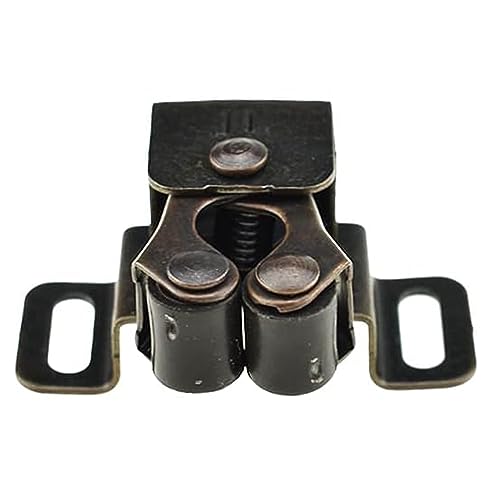 Double Roller Catch SQXBK 8PCS Red Antique Higher Foot Double Roller Catches with Screws for Kitchen Closet