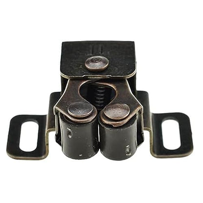 Double Roller Catch SQXBK 8PCS Red Antique Higher Foot Double Roller Catches with Screws for Kitchen Closet
