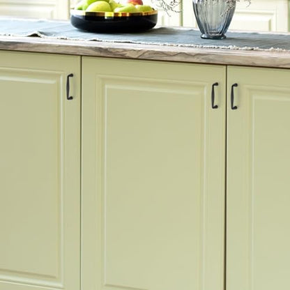 Ravinte Matte Black Cabinet Handles Solid Handles,3 Inch,10 Pack - color: Matte Black, size: 3 Inches Hole Center