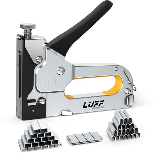 LUFF 3 in 1 Upholstery Staple Gun, Manual Stapler with 3000pcs Staples