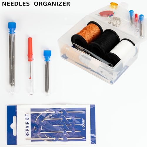 Upholstery Sewing Kit Heavy Duty Sewing Kit with Upholstery Needle & Thread