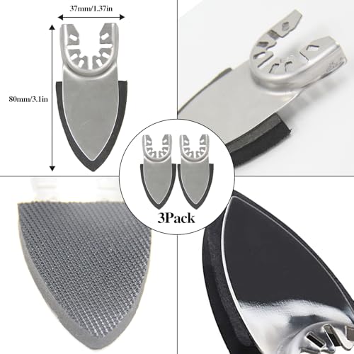 186PCS Oscillating Tool Sandpaper Kit MultiTool Detail Sander pads Include Triangle & Finger Sandpapers fit DeWalt Tools etc Sanding Door Frame Old Furniture Wide range of grits for different projects - style: 186pcsMixed set 93mmTriangle & Finger