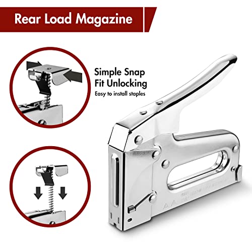 Arrow T50 Heavy-Duty Staple Gun, Manual Stapler