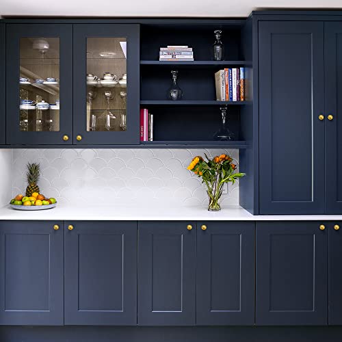 Ravinte Brushed Brass Round Cabinet Knobs,Zinc Pulls,1-1/4 Inch,30 Pack - color: Gold