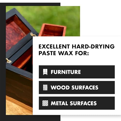RMP Finishes Paste Wax for Wood Finishing, Use over Milk Paint, Furniture, Kitchen Cabinets, and Tabletops, Clear, 2 oz. - color: Clear, size: 2 Ounce (Pack of 1)