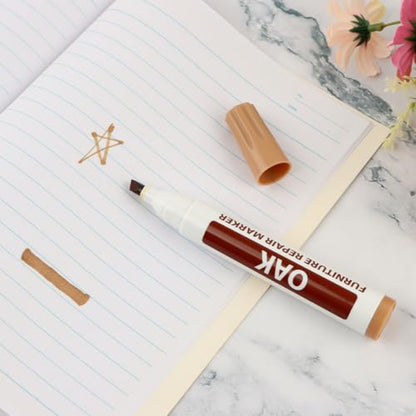 Furniture Repair Marker,Wood Touch Up Pen for Scratches, Stains & Scuffs - color: 3