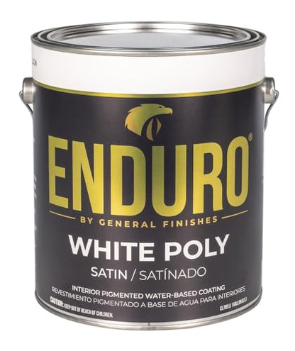 General Finishes Water Based White Poly, 1 Gallon, Satin - color: Satin, size: 128 Fl Oz (Pack of 1)