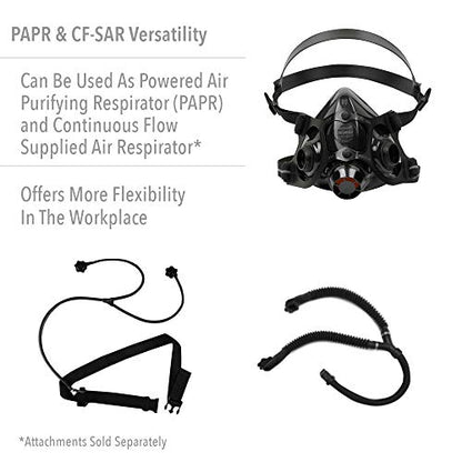 Honeywell North 7700 Series Niosh-Approved Half Mask Silicone Respirator, Small (770030S)
