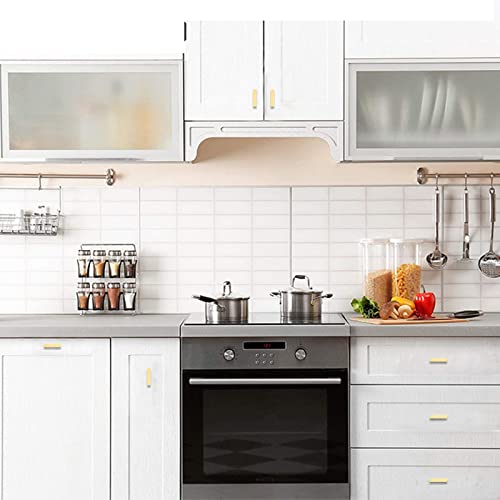 Cabinet Pulls Single Hole Cabinet Handles, 30 Pack Square Gold Bar Cabinet Pulls Drawer Cabinet Knobs Cupboard Hardware Cabinet Handles, Stainless Steel Single Hole Cabinet Knobs - color: Gold, size: Single Hole - No Hole Centers