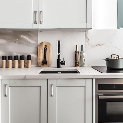 30 Pack Kitchen Cabinet Handles 3-3/4 Inch Brushed Nickel Cabinet Pulls - color: Brushed Nickel, size: 3-3/4 Inch Hole Centers