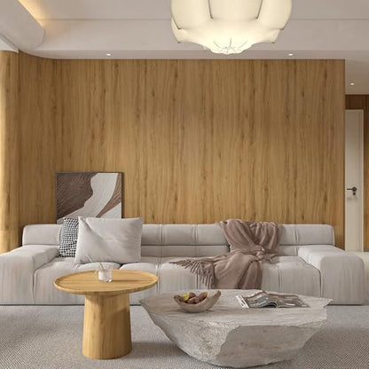 354"x48" Extra Wide Light Wood Contact Paper Peel and Stick Oak Wallpaper - color: Oak Brown, size: 48" x 354.3"